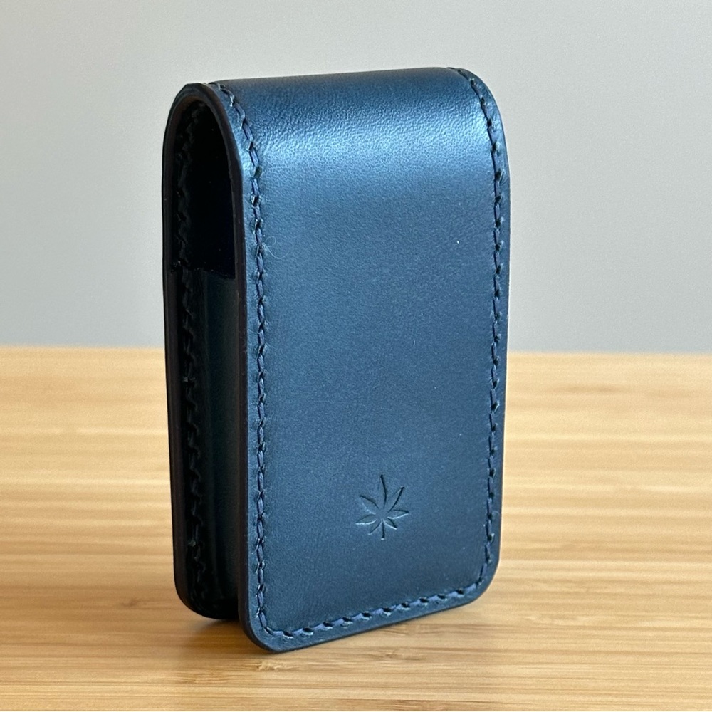 Thomas Finney Studio Handcrafted Blue Leather Joint Case - Elegance & Discretion